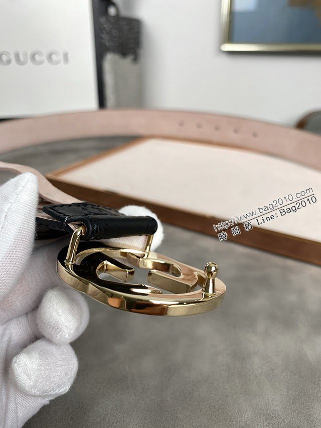 Gucci經典皮帶 古奇雙G板扣腰帶  jjp1334